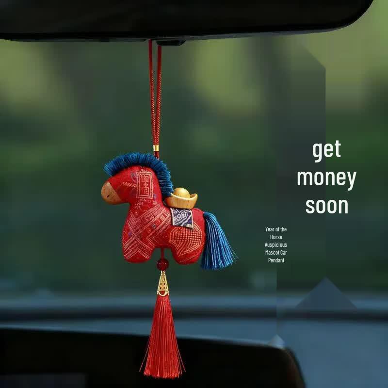 Digalen Year of the Horse Mascot Car Pendant