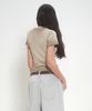 MUSINSA STANDARD WOMAN Women'S Dirty Dried Slim Crew Neck T-Shirt [Grayish Beige]