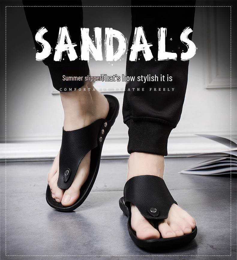 Men's Summer Korean Style Fashion Flip-Flops for Indoors and Outdoors