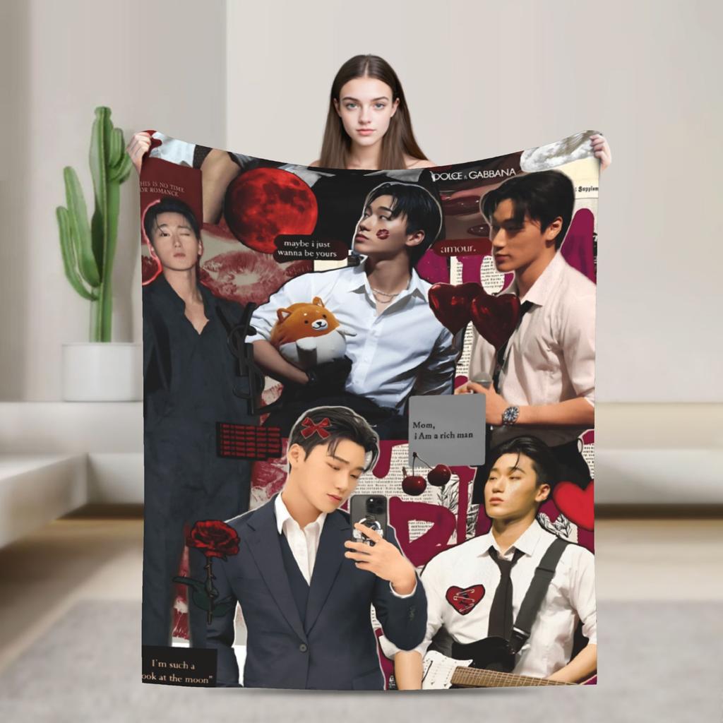 Weiche Decken Dekorative Mingi Ateez Coole Überwurfdecke Flanell Bettdecke Für Sofa Bett Decke Mit Aufdruck Sofa Bettbezug