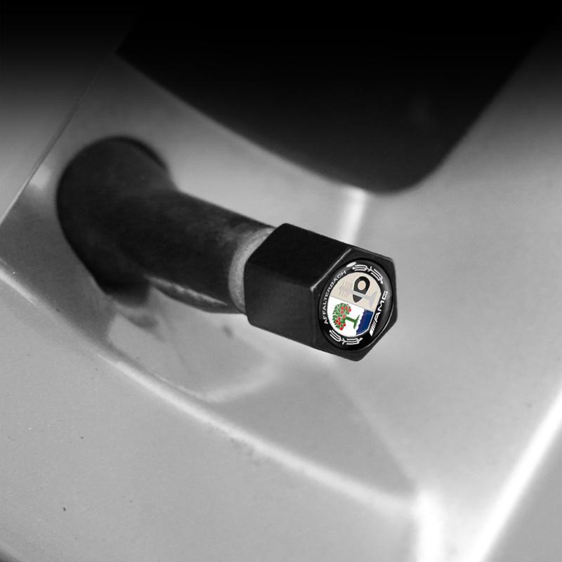 1Sada Kovové LOGO AMG Kroužky na klíče od auta Příslušenství Víčko ventilku pneumatiky Pro Mercedes Benz W177 W212 W213 W205 V177 W247 W176 GLA GLC X253 GLK Třída GLA