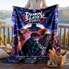 Warm Flannel Throw Blanket,Demon Slayer Lightweight Cozy Blanket For Bed Sofa And Daily Use