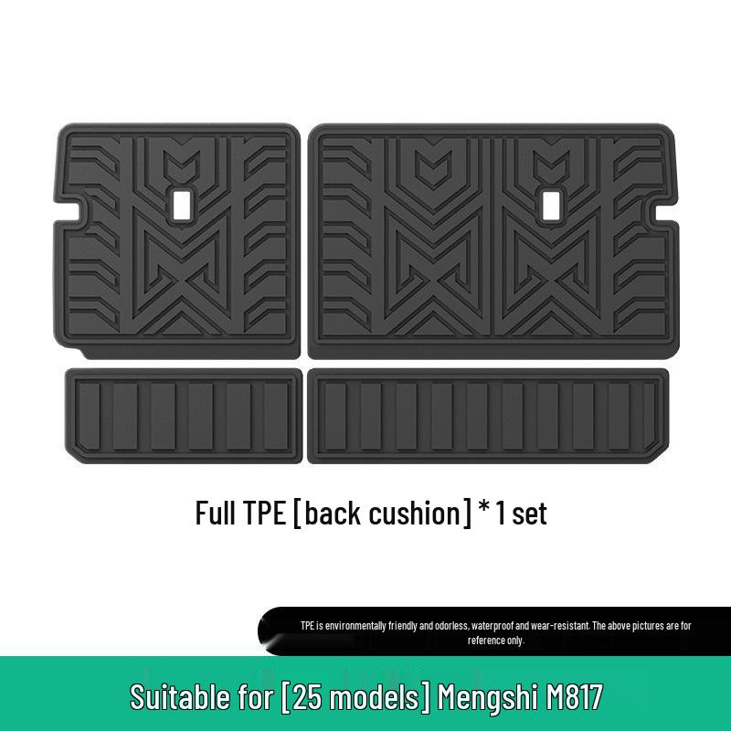 Dirt-Resistant TPE Trunk Mat and Seat Back Cushion for 2025 Dongfeng Mengshi M817