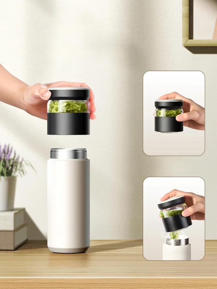 Ceramic Inner Bladder Tea Separation Infuser Cup, Insulation Office Men's Style, Premium, Corrosion Resistance, Water Cups, Hous