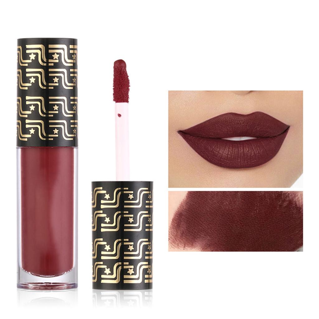 1Pc Matte Liquid Lipstick Long Lasting Waterproof Smudge Proof Non Sticky Lip Gloss with Velvety Smooth Finish for Women Girls