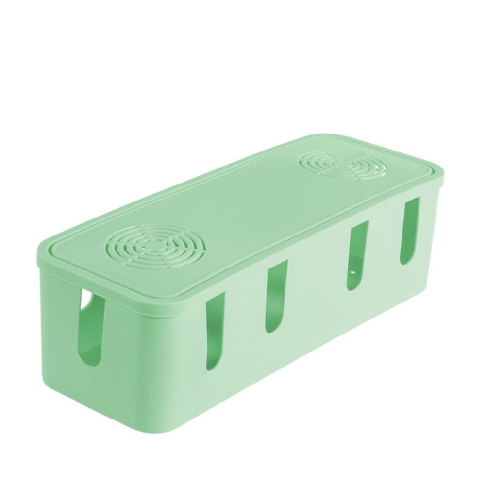 

Power Cord Socket Cable Manager Storage Case for Home Office Supplies green 8.5X9.5X28cm#1