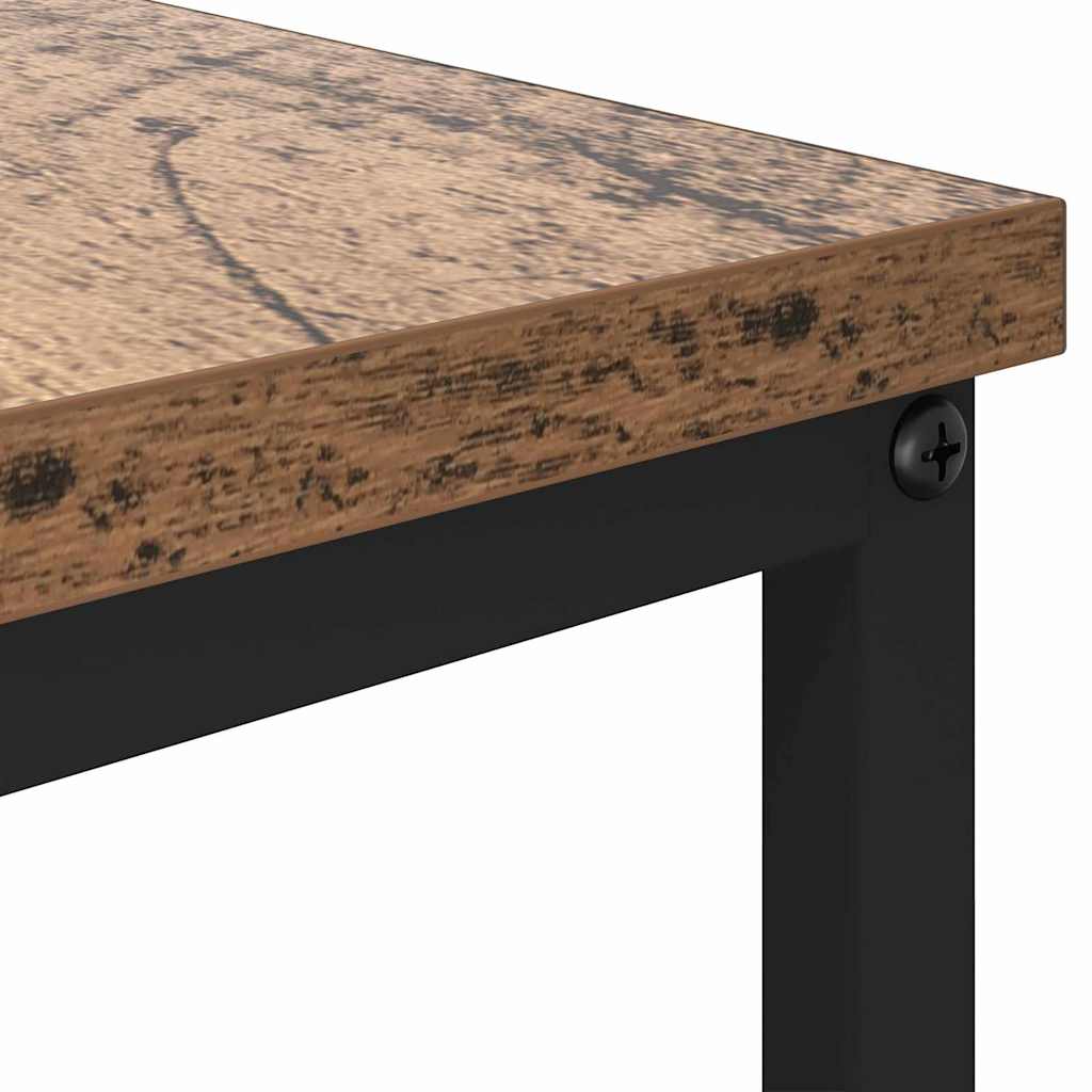 Coffee Table with Drawer Reclaimed Wood Look 100 x 51 x 45 cm Engineered Wood