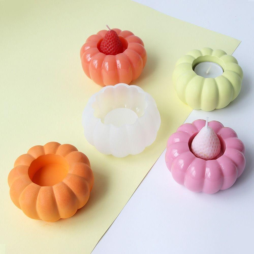 

Гладкий тыквенный подсвечник Подсвечник Подсвечник Тыква в форме формы Украшение дома