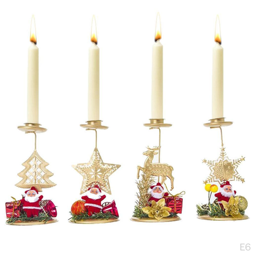 Iron Candle Holder Christmas Tree