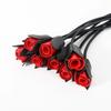 64.5cm Fetish PU Leather Rose Flower Whips Flogger Spanking Paddle Knout  Adult Game Erotic Flirting Sex Horse Whip Toys