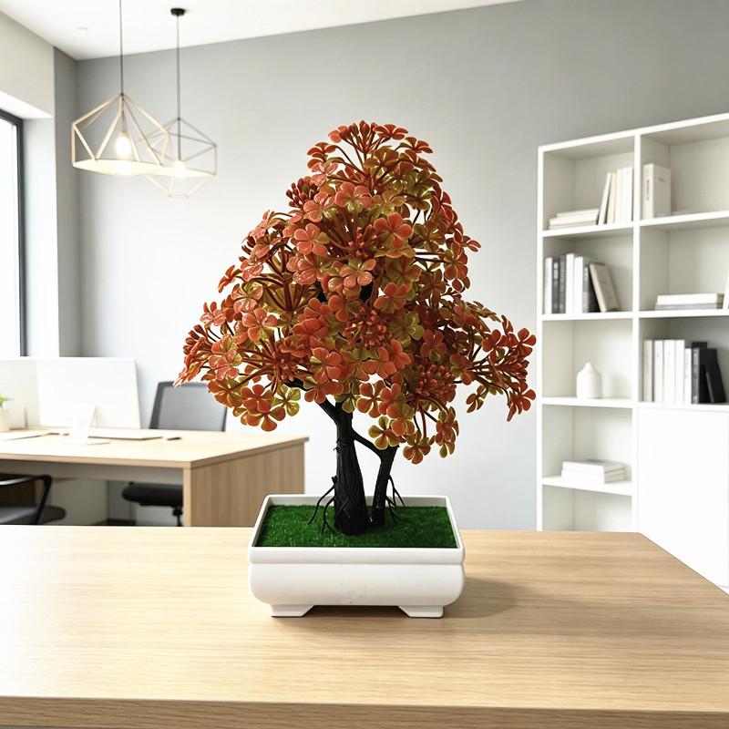 Artificial Plant Indoor Decor With Low Maintenance Plastic Greenery For Home And Office