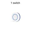 RF 433MHz Wireless Light Switch 220V 110V 10A Relay Controller Switch Mini Round Button Panel Switch For Home LED Lighting