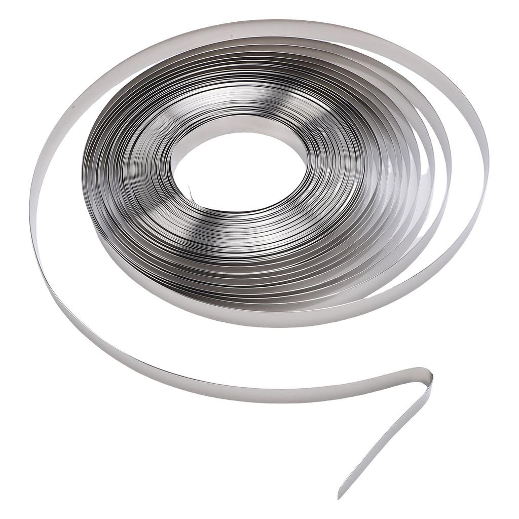 Stainless Steel Tape Strapping Strap Tools for Strapping, 3Celsius4 Inch x 100 Feet Stainless Steel Adhesive Tape with Ratchet Tensioner Knife and