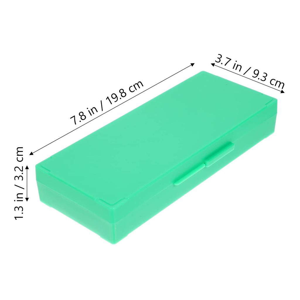 TOYMYTOY Microscope Slide Storage Specimen Slide Holds 50 Green Box, Case, Box, Slides,