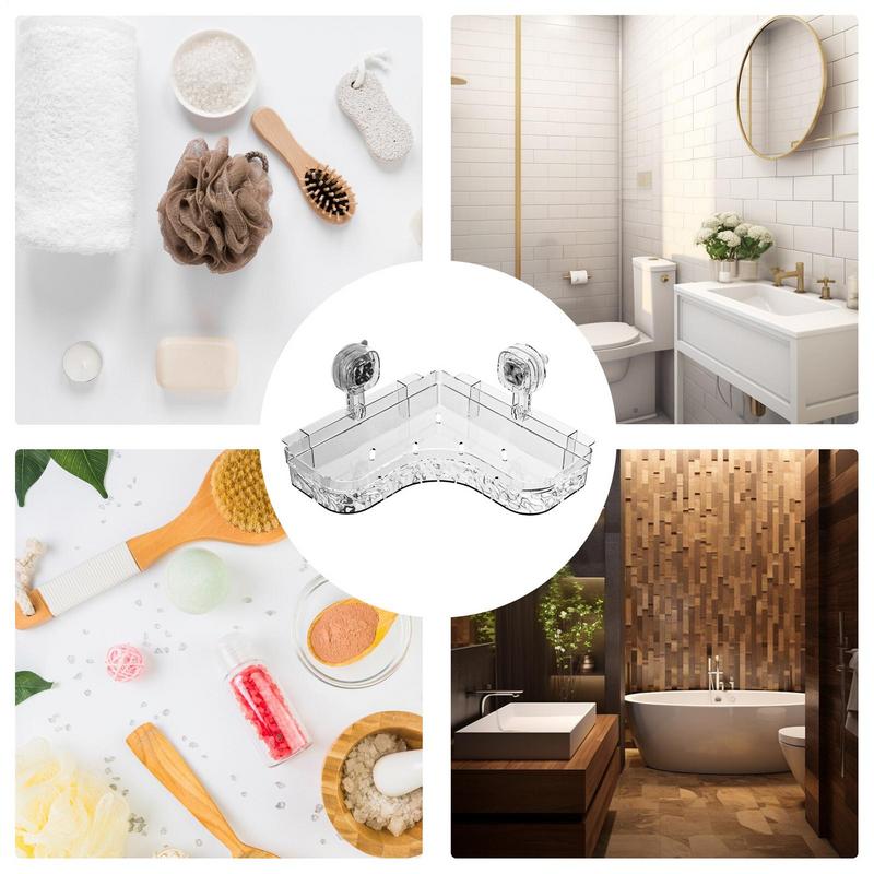 Corner Shower Shelves Heavy Duty Suction Cup Shower Organizer Corner Shelf Bathroom Organizer No Drilling Shower Shower
