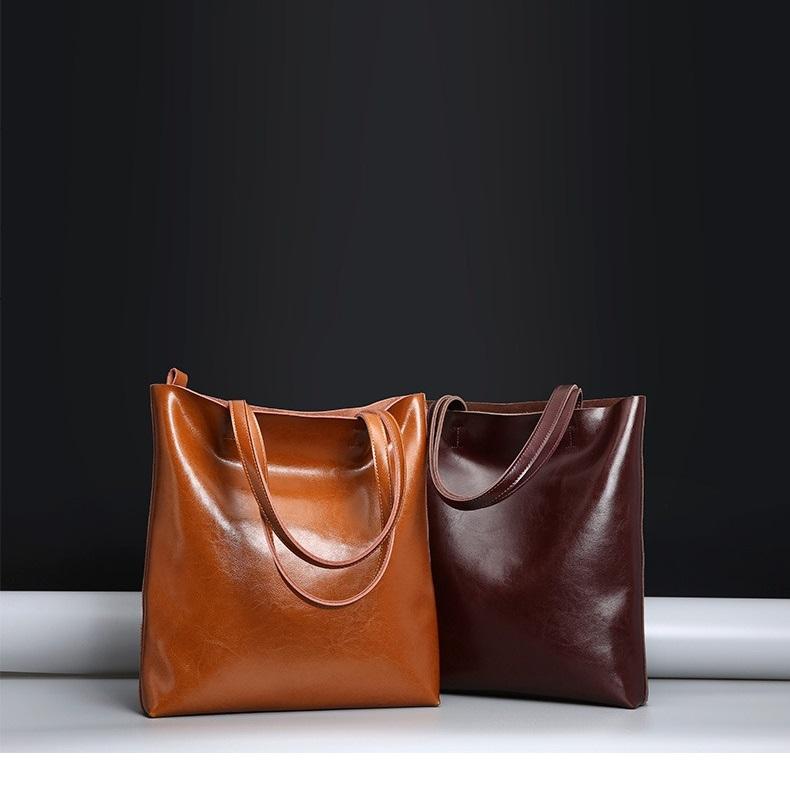 Women's Tote Bag Genuine Leather Shoulder Bag QSL0807