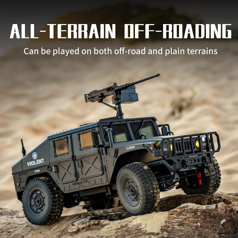 C8835 1:14 2.4G RC Car Simulation 4x4 All-terrain Off-road Climbing Vehcile Remote Control Military Jeep Toy Best Gift for Kids