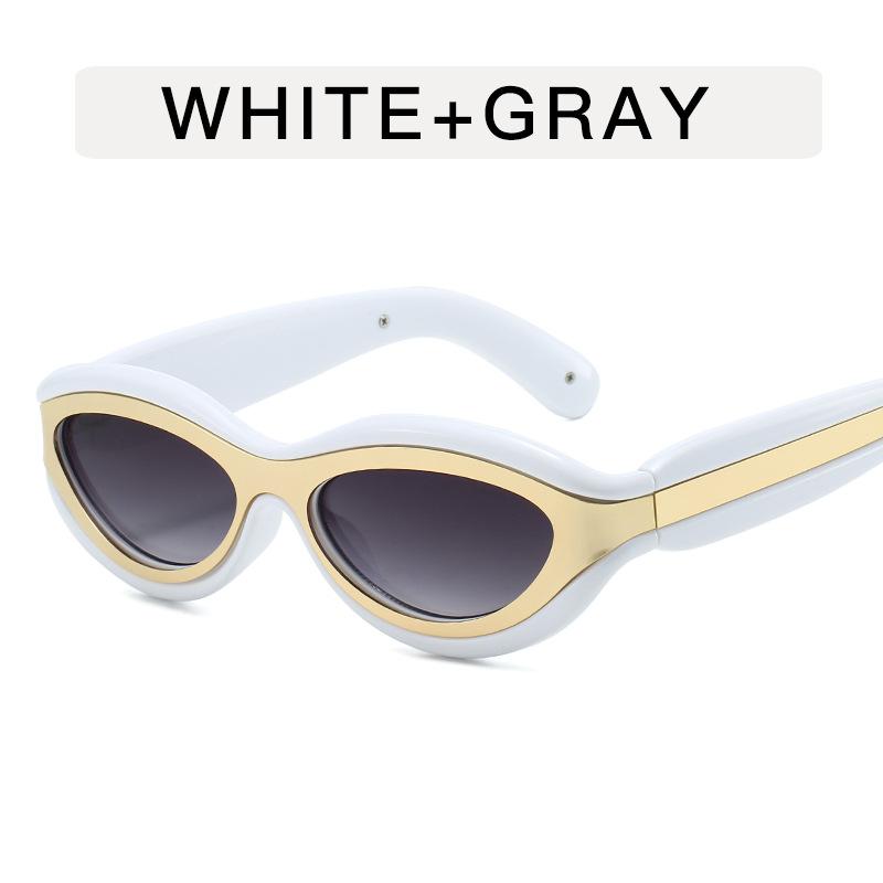 New Stylish Men’s Sunglasses Punk Oval Shape UV400 Protection Sun Glasses Women Holiday Travelling Female Sunglass