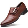 Luxury Leather Shoes Latest Men's Business Dress Pointed Leather Shoes Spring and Autumn Versatile Casual Wedding Banquet Shoes