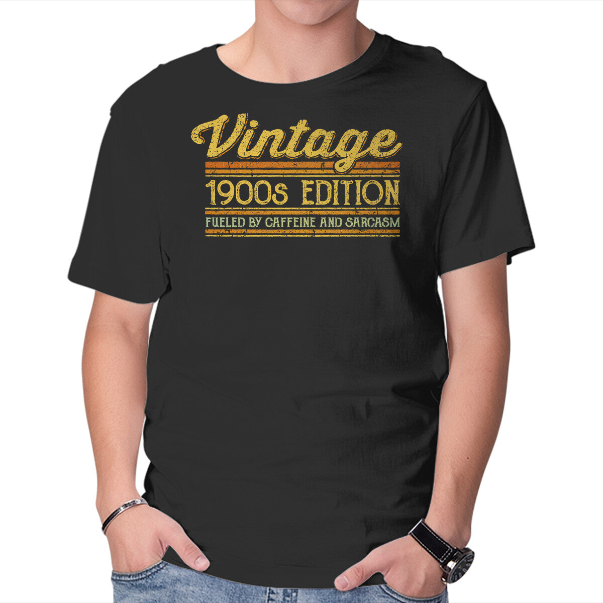 Unisex Crew Neck T-Shirt 1900s Edition Graphic Short Sleeve Casual Tee S