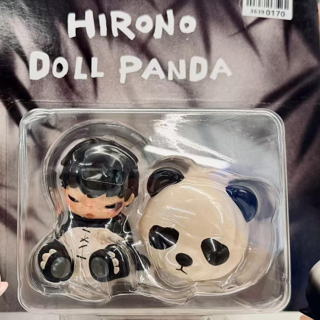Hirono Ono Hanging Card Panda Figurine: Trendy Desktop Ornament, Blind Box Toy, Decorative Item, Gift