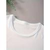 Plus Size, Women's Fashion Plus-Size T-Shirt with Letter Print, Machine Washable