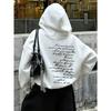 American Style High Street Y2K Retro Street Women's Hoodie Autumn and Winter New Item Suitable for Both Men and Women Hoodie