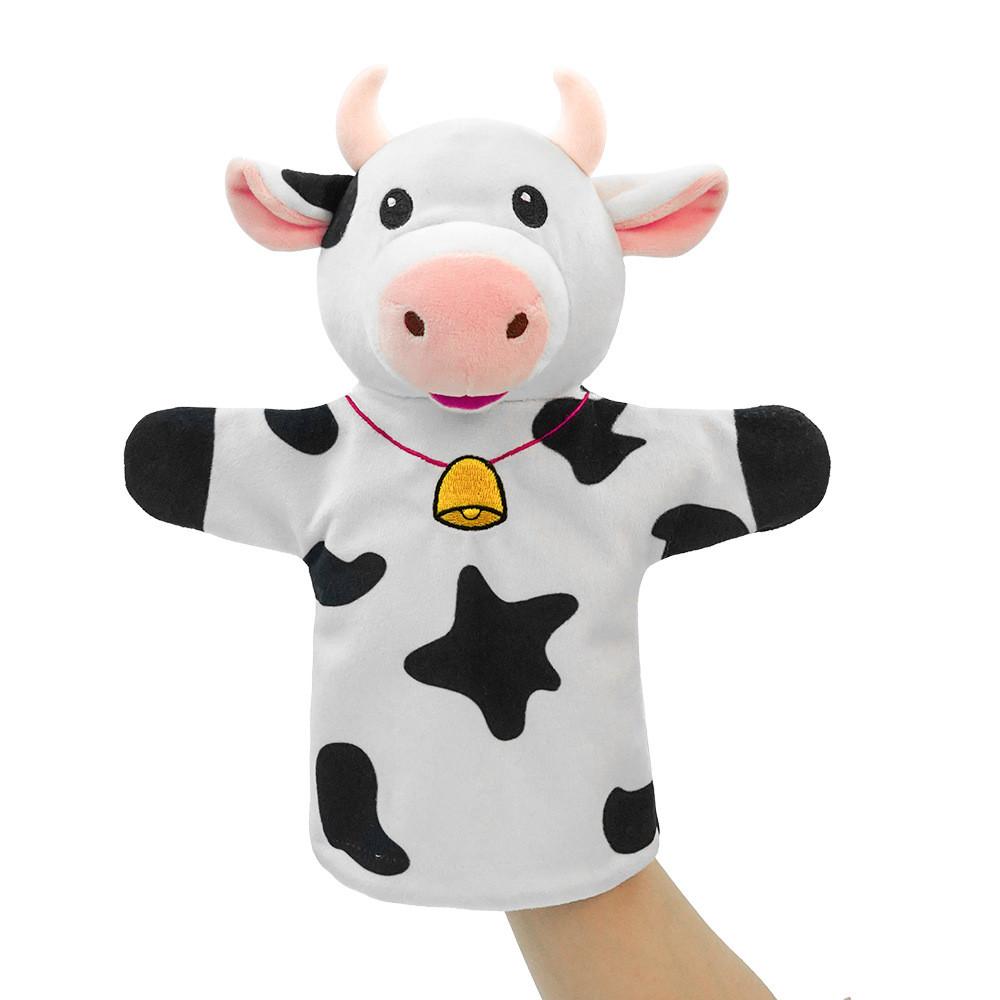 Hand Puppet Toy For Kids With Plush Animal Design Soft Watermelon Microfiber For Educational Play