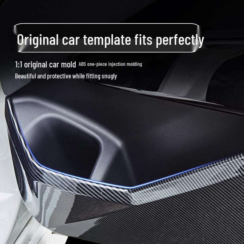 BMW X3 Door Anti-Kick Pad with Carbon Fiber Pattern - Interior Protection Sticker