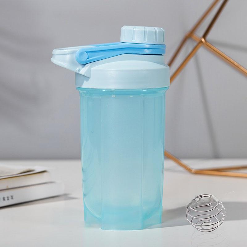 500ML Outdoor Sports Lightweight Handle Fitness Quick Leakproof Customized Logo Shaker Bottle