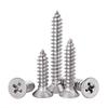 Flat Head Phillips Self Tapping Screw Stainless Steel Countersunk Head Plasterboard Wood Screw Tap Bolts Fastener Assortment Kit