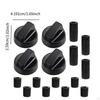 4 Knobs, Assortment Parts, Sturdy, Lightweight, Practical, Burner Stove Knobs for Dorm
