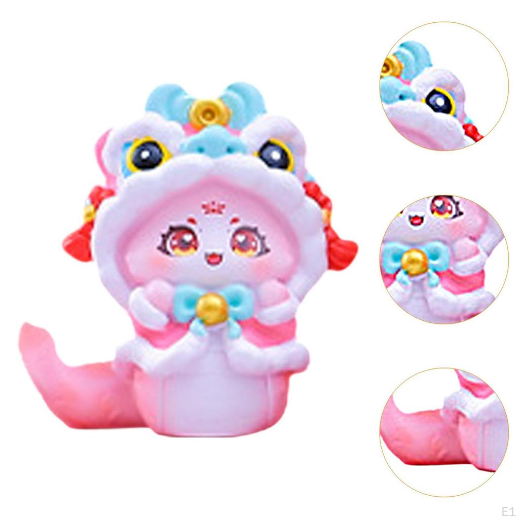 Kleine Schlangenstatue Chinesisches Jahr Regal Weihnachts-Miniaturfigur