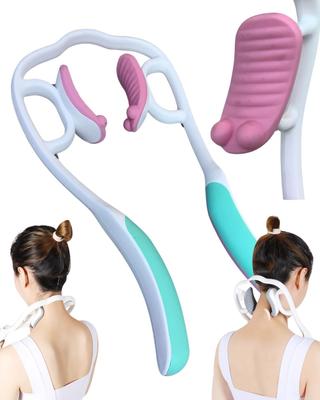Ai Yui Smile and Surface Design for Neck Shoulder Stiffness and Stretching & [Point Massage, One-Piece Durability] Massager, Relief, Acupressure,