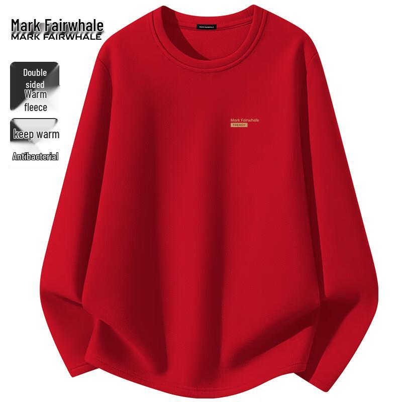 Mark Fairwhale Men's Double-Sided Brushed Fleece-Lined Thermal Long-Sleeve Base Layer T-Shirt