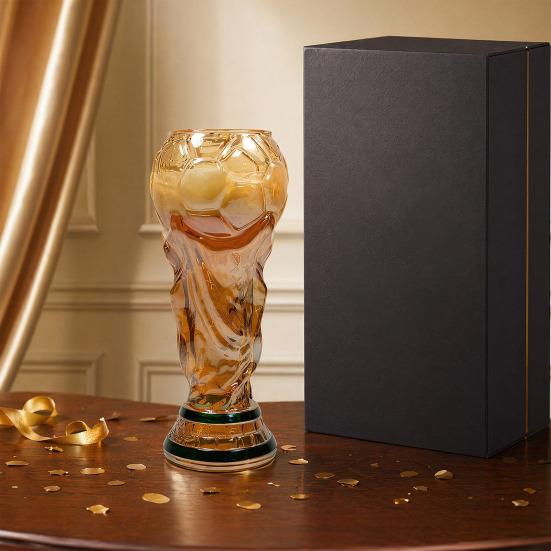 Trophy Beer Glass, 480ml Football Cup, Champion Trophy Shaped Beer Cup, Soccer Party Beer Glass, Gift for Football Lovers