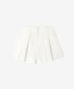 BASIKA Daily Double-Pleated Cotton Shorts (White)