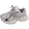 Popular silver retro versatile platform dad shoes women's summer 2025 new heightening soft-soled casual sports shoes
