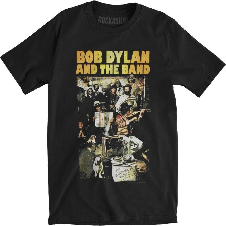 Мужская футболка Bob Dylan Basement Tapes Slim Fit Черная S чёрный