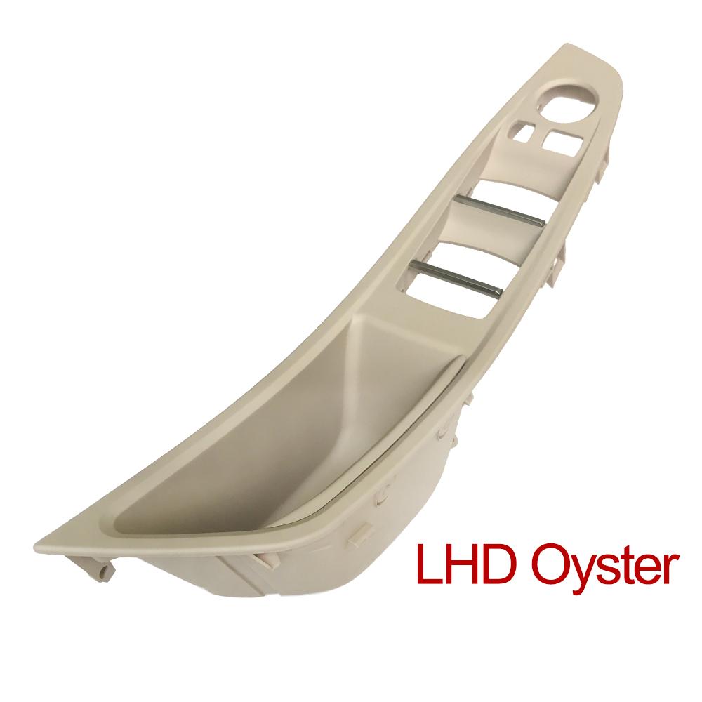 Upgraded Left Driver Side Inner Door Handle Panel Trim Beige Oyster Black For BMW 5 Series F10 F11 F18 520i 523i 525i 528i 535i