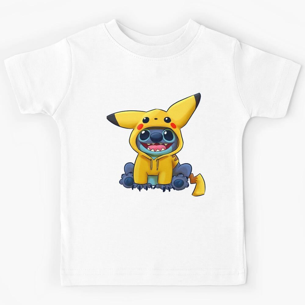 Music Vintage Retro Chibi Stitch Pi-Ka Vintage Photograp Kids T-Shirt 120