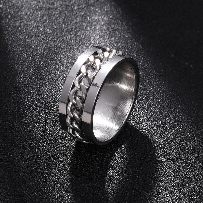 

Титановая сталь Цепочка Текстура Вращающееся кольцо Открывалка для бутылок для пар