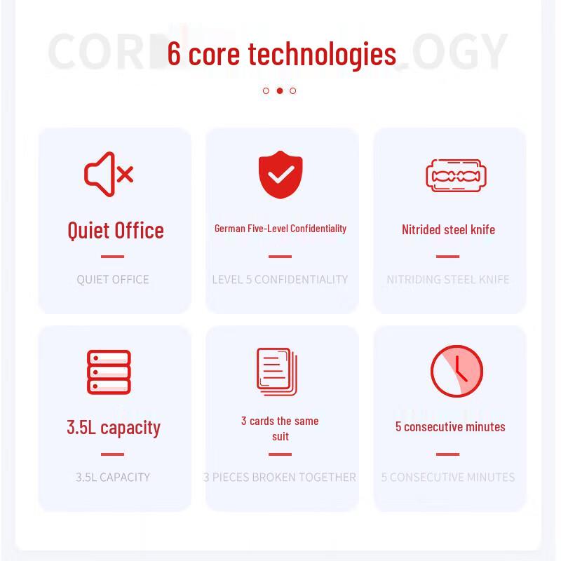 Aurora AS039 Level 5 Security Personal Desktop Shredder