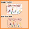 Cartoon Easter Egg Butterfly Flower Hanging Ornament Kids Bedroom Living Room Home Decoration Wall Sticker Self-Adhesive