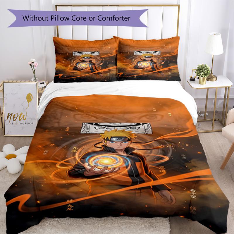 Naruto Bed Linen Set Suitable for Bedrooms Machine Washable Perfect Gift for Friends Family