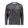 SIMMS Fishing Clothes Luya Long-sleeved Round-neck T-shirt Men's Sunscreen Quick-drying Breathable