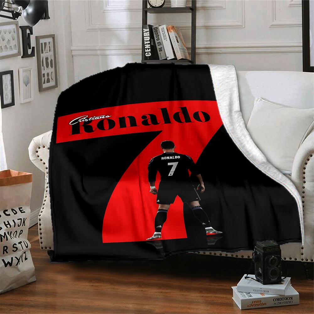 Ronaldos Number Seven Blankets Flannel Printed Breathable Warm Throw Blanket for Home Office Bedspreads 0708a146