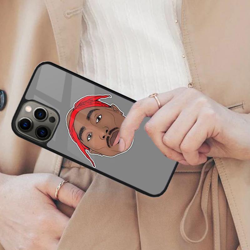 Rapper 2pac Singer Tupac Magnetic Phone Case For APPLE iPhone 17 Air 16 14 13 12 Pro Max 15 Plus Wireless Charge MagSafe Cover