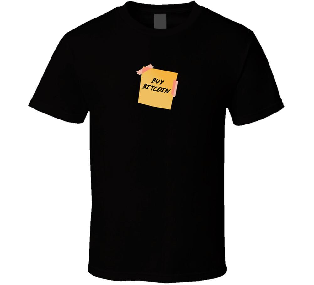Buy Bitcoin Sticky Note T Shirt L