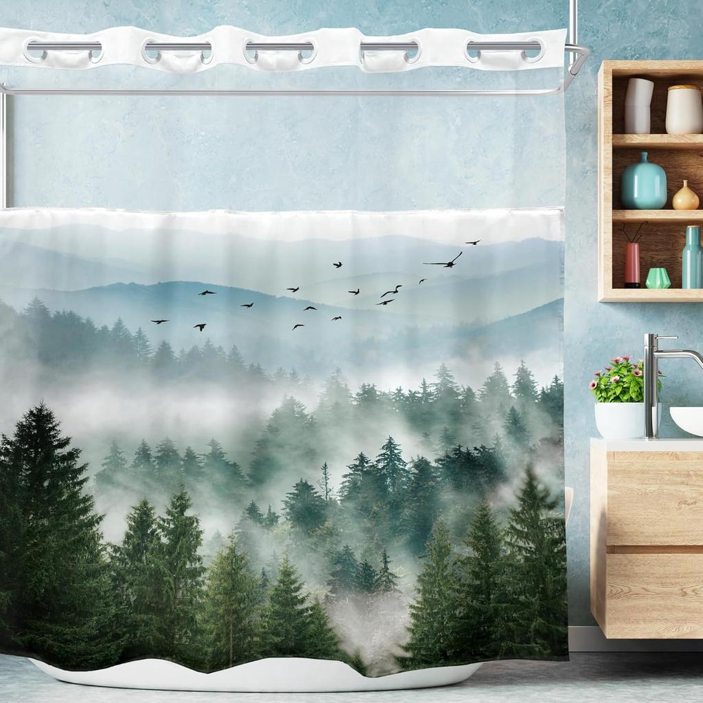 Home Shower Curtains for Bathroom Waterproof Fabric Modern Nordic Style Bathroom Curtains Shower Curtain 180x200 240x180 .